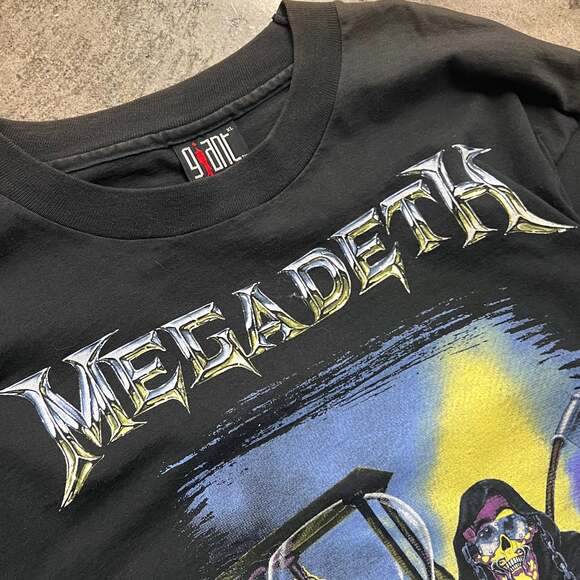 1992 MegaDeth Countdown to extinction Tour T Shirt S/M - Picture 3 of 10